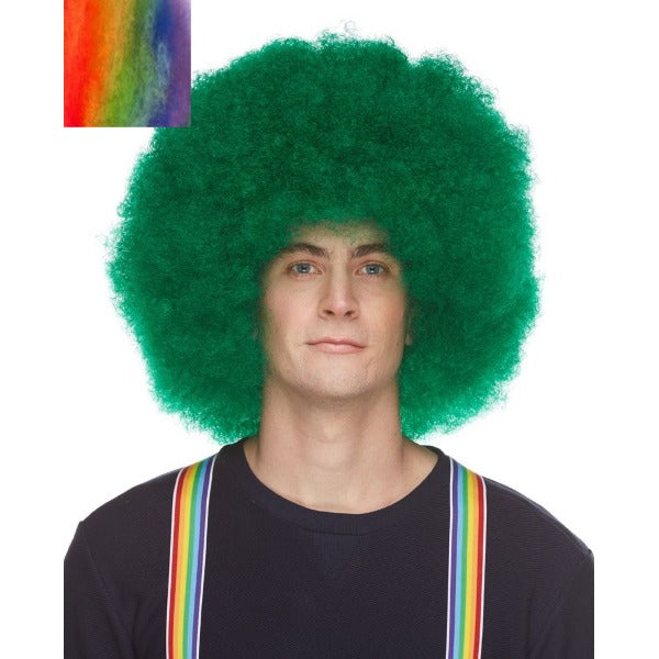 Multicolor Afro Costume Wig