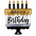 28 Inch Satin Birthday Cake Foil Balloon