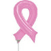 14-Inch Pink Ribbon Air-Fill Foil Balloon