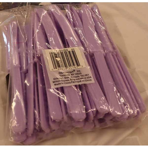 Lavender Plastic Knives, 50 Count