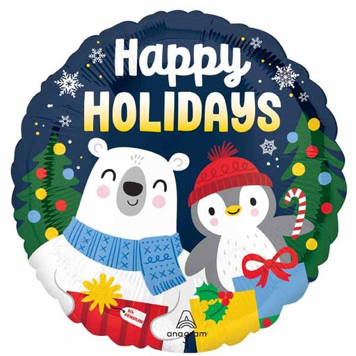 Frosted Friends 18 Inch Round Foil Balloon