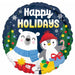 Frosted Friends 18 Inch Round Foil Balloon