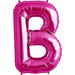 34 Inch Magenta Letter B Balloon
