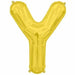 34 Inch Gold Letter Y Balloon