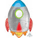 Blast Off Birthday Shaped Foil Balloon, 29 Inch