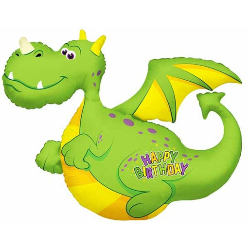 Birthday Dragon 36-Inch Shaped Foil Balloon