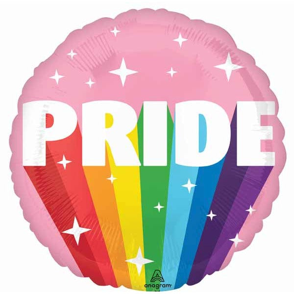 Burst of Pride 18 Inch Round Foil Graduation Balloon