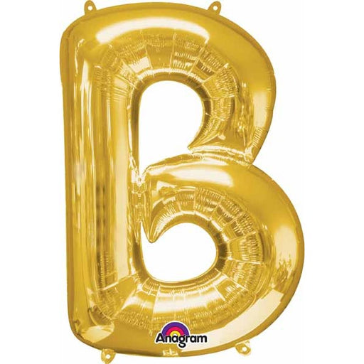 16-Inch Gold Letter B Foil Balloon