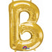 16-Inch Gold Letter B Foil Balloon
