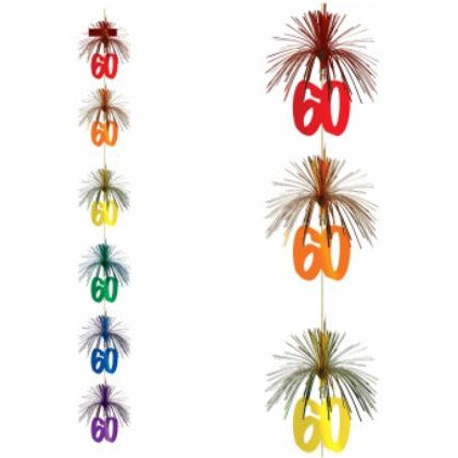 60th Birthday Firework Stringer, 7 ft
