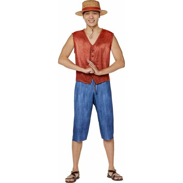 One Piece Luffy Adult Costume, Large