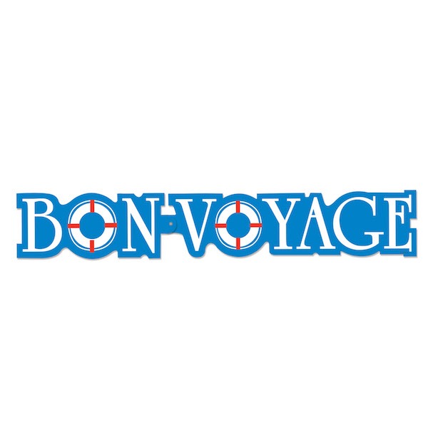 Bon Voyage Streamer, 1 Per Package
