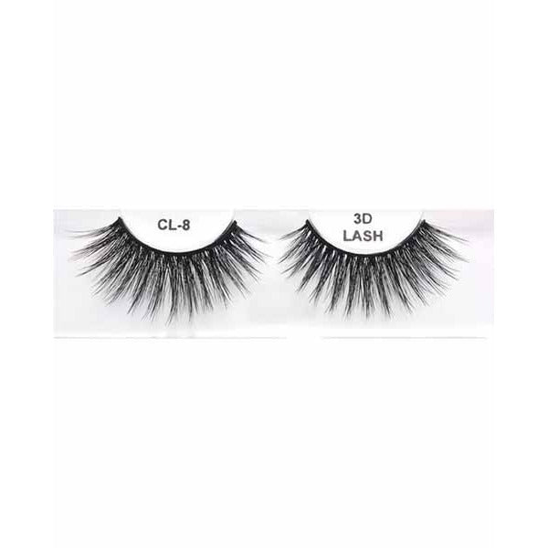 Black 3D Faux Mink Eyelashes, Style CL #8