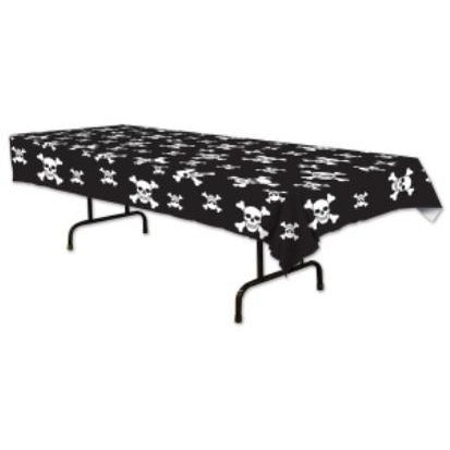 Pirate Plastic Tablecover, 54 x 108 Inches