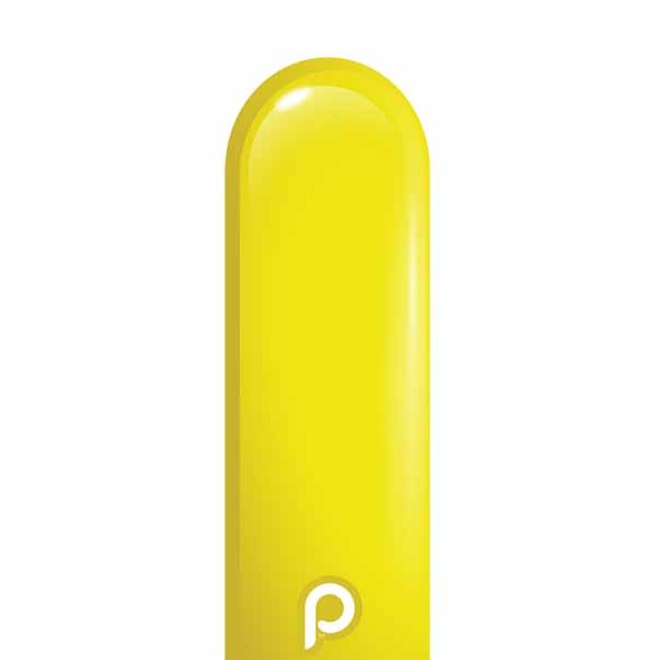 Prima Yellow 260 Latex Twisting Balloons, 50 Count