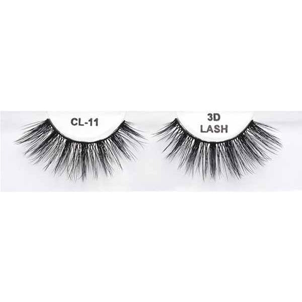 Black 3D Faux Mink False Eyelashes, Style CL 11