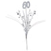 Glittered 60 Metallic Star Spray