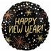 New Year's Confetti 18-Inch Round Foil Balloon