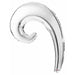 14-Inch Silver Kurly Wave Foil Balloon