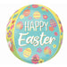 Easter Bunny Love 16-Inch Orbz Foil Balloon