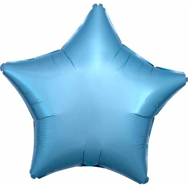 Metallic Pearl Pastel Blue 19-Inch Star Foil Balloon
