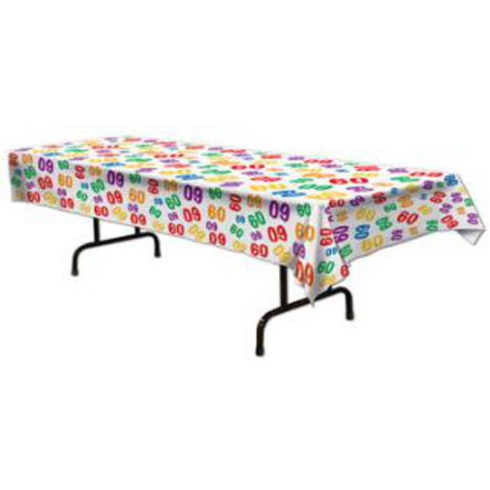 "60" Plastic Table Cover - 54"X108"