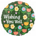 Healing Blooms 28" Jumbo Round Get Well Foil Balloon