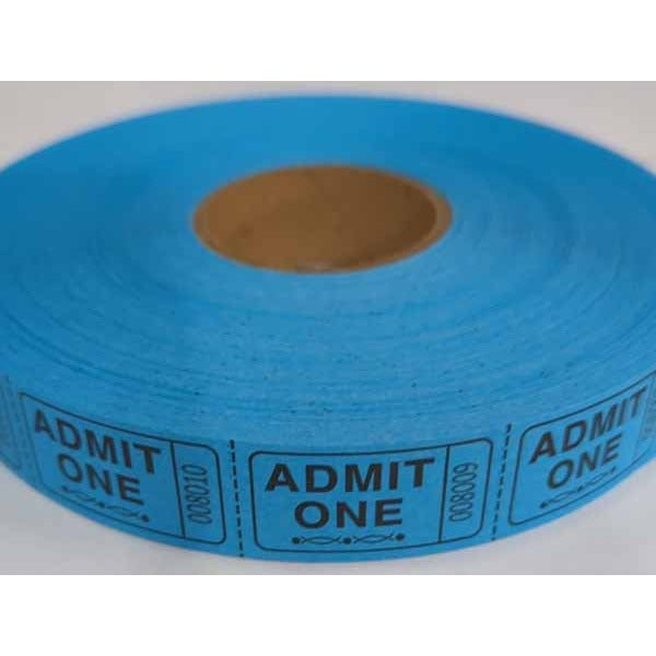 ROLL TICKETS 2000 ADMIT BLUE