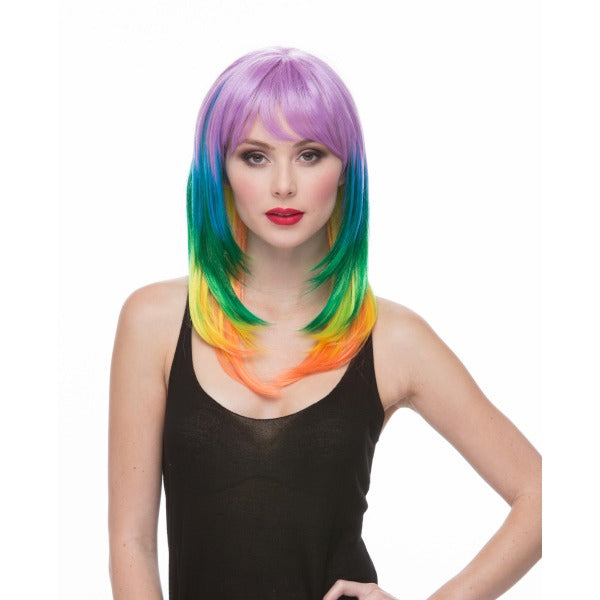 Sherbert Multicolor Costume Wig