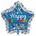 Happy Birthday Primary Sketchy 34-Inch Foil Balloon