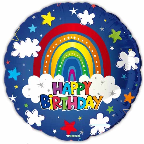 Happy Birthday Cloud 18 Inch Foil Balloon