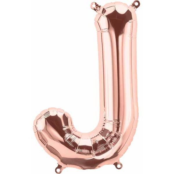 34" Rose Gold Letter J Balloon