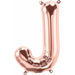 16-Inch Rose Gold Letter J Balloon