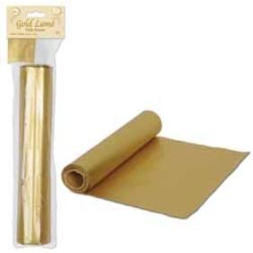 Gold Lamé Table Runner, 12 Inches x 50 Feet