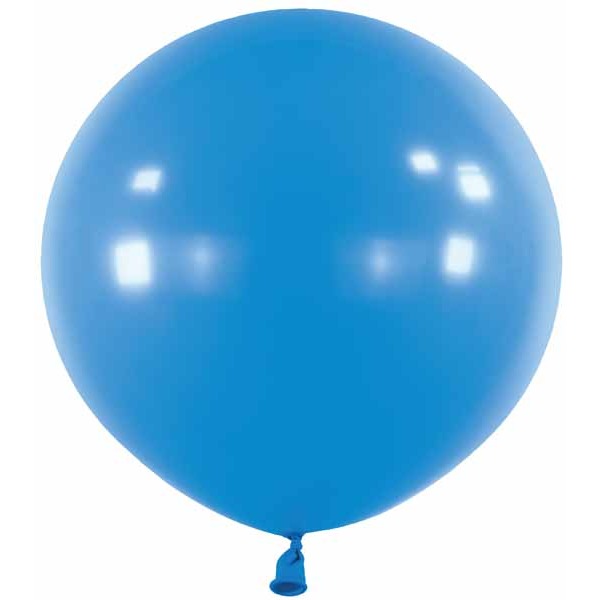 Royal Blue 24 Inch Round Latex Balloons, 4 Count