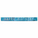 METALLIC HBD FRINGE BANNER BLUE 10"X9'