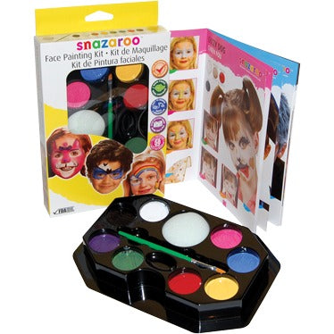 Snazaroo Unisex Face Painting Kit, 8 Colours