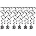 30th Birthday Hanging Whirls, 12 Count
