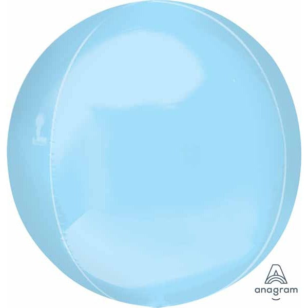 Pastel Blue Orbz 16-Inch Foil Balloon
