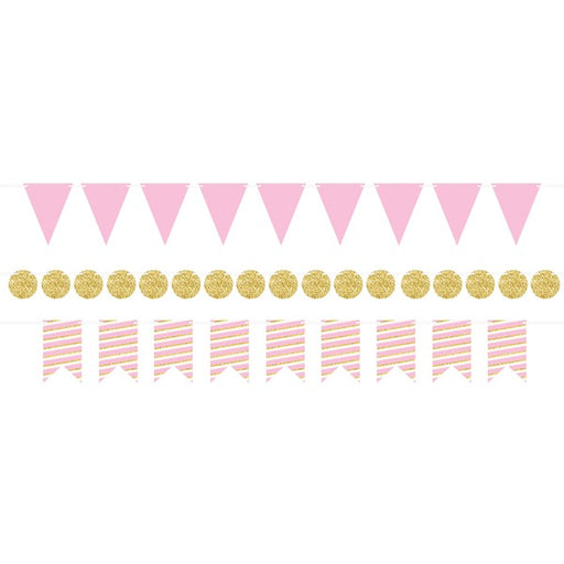 Pink & Gold Mini Streamer Kit