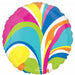 Vibrant Macro Marble 18-Inch Round Foil Balloon
