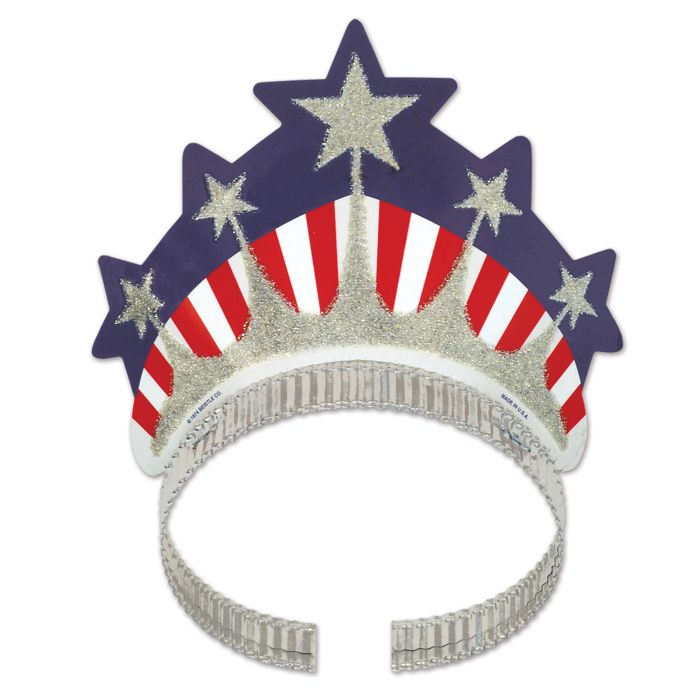 Patriotic Elegance: Miss Liberty Tiara Bulk (3/Pk)