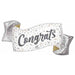 Elegant Congrats 39" Shaped Foil Balloon
