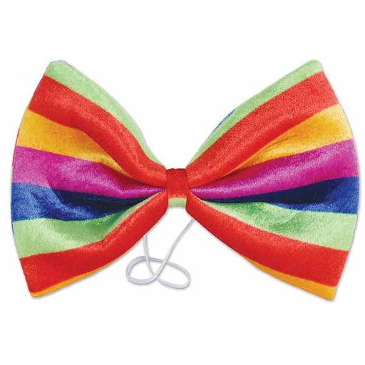 Jumbo Rainbow Bow Tie, 7.5 x 11 Inches