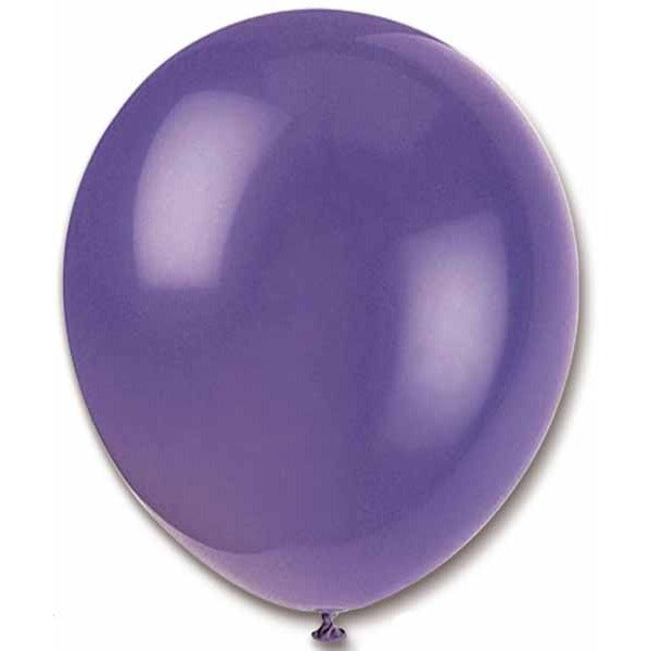 Purple 12-Inch Latex Balloons, 10 Pack