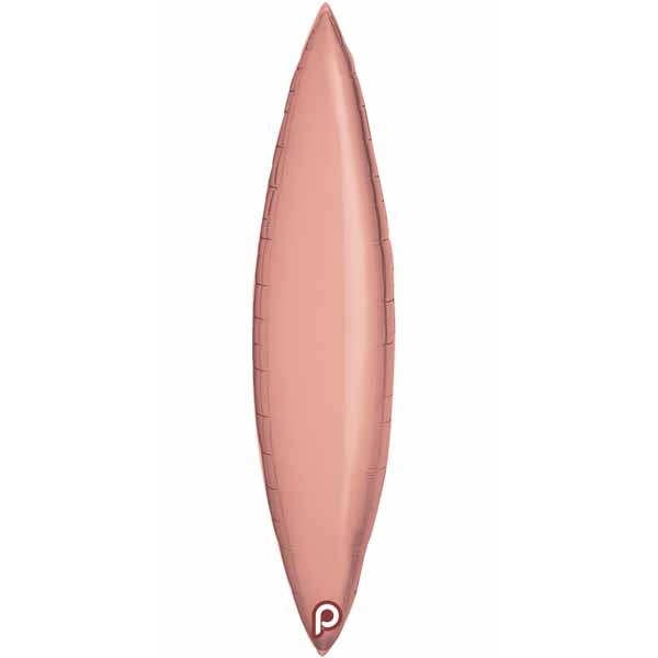 Prima 18-Inch Rose Gold Taper Foil Balloons, 5-Pack