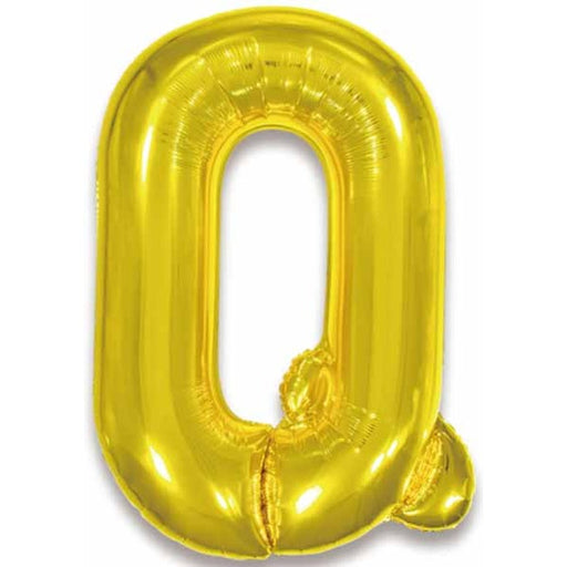 34-Inch Gold Letter Q Foil Balloon