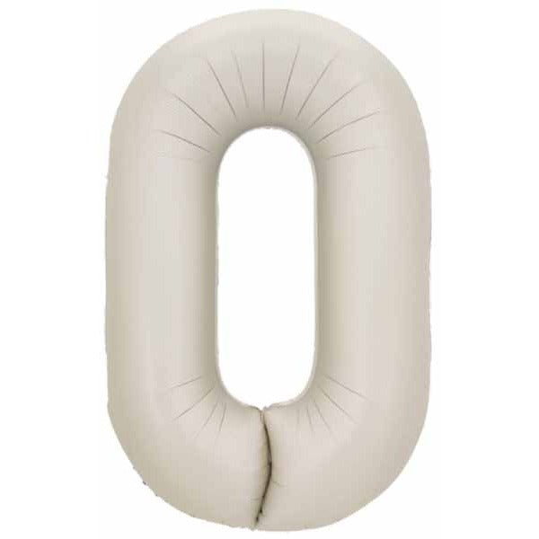 Decochamp 34 Inch Latte Number 0 Balloon