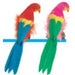 12-Inch Feathered Parrot Decoration