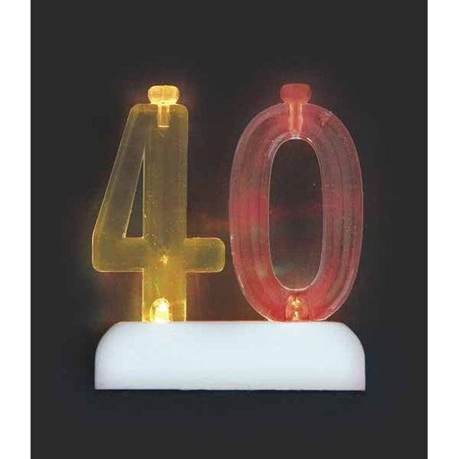 #40 FLASHING CANDLE HOLDER 5PK